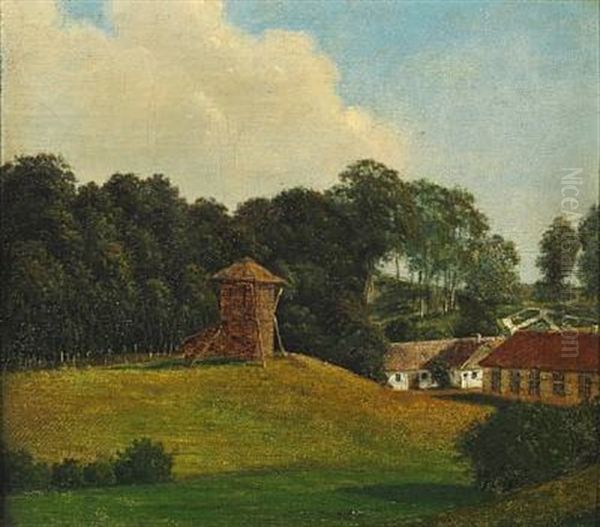 View Of Mariendal Ved Assens Oil Painting by Dankvart Dreyer