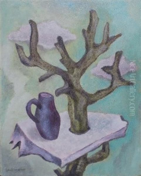 An Aerial Still Life Oil Painting by John Marsden Dronsfield