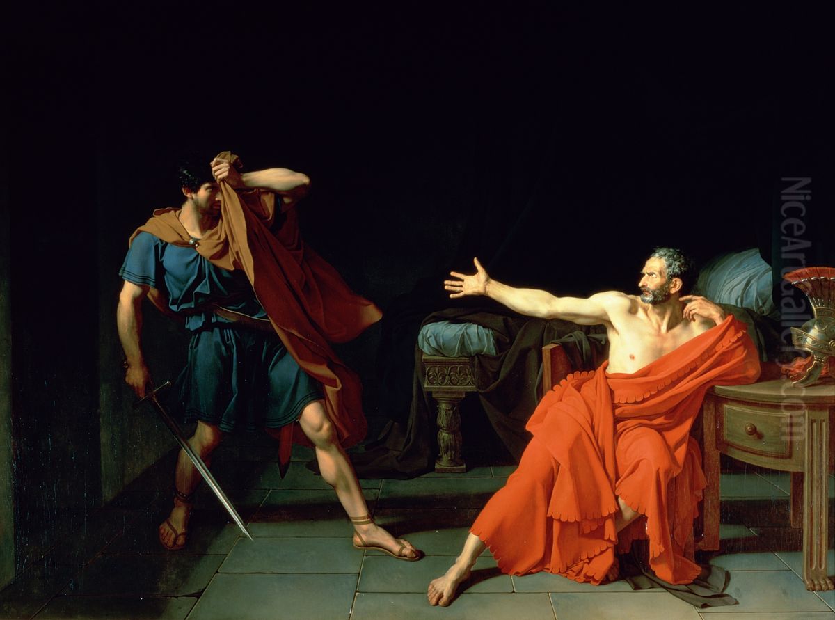 Marius At Minturnae Oil Painting by Jean Germain Drouais