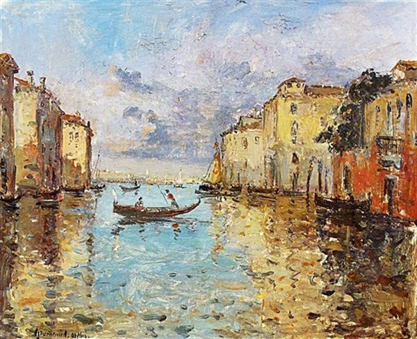 Le Grand Canal De Venise Oil Painting by Arthur Drummond