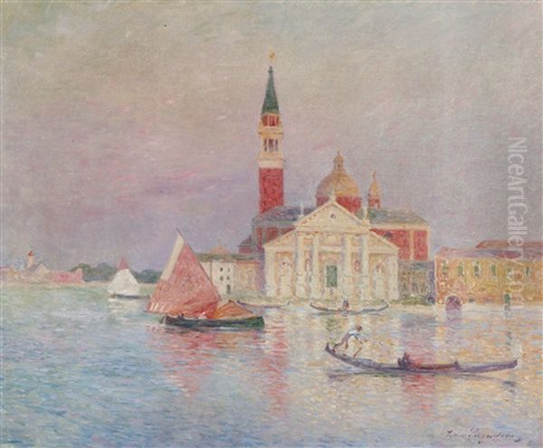 San Giorgio, Venise Oil Painting by Ferdinand du Puigaudeau
