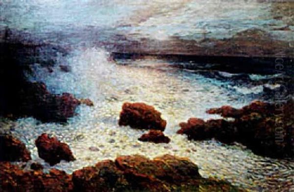 Lumiere Sur La Mer Oil Painting by Ferdinand du Puigaudeau