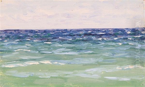Sea Surf Oil Painting by Nikolai Nikanorovich Dubovskoy