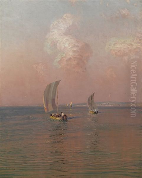 Evening Falls Oil Painting by Nikolai Nikanorovich Dubovskoy