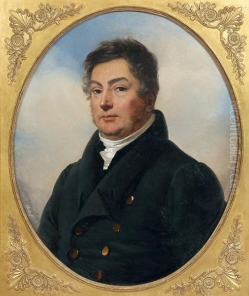 Portrait Presume De Calixte Foucher De Brandois Oil Painting by Claude-Marie Dubufe