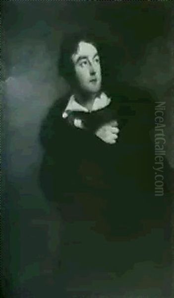 Portrait Of Charles Candy  Portrait Of His    Wife Margaret Papineau Oil Painting by Claude-Marie Dubufe