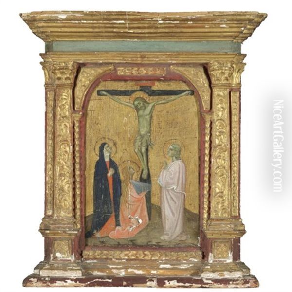 The Crucifixion Oil Painting by Buoninsegna Duccio di