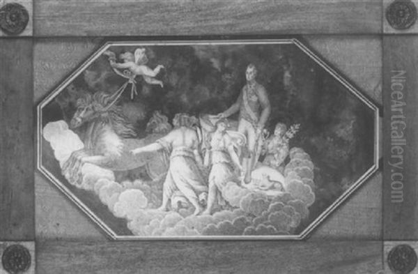 Allegorie Au Triomphe De Wellington Oil Painting by Salvador Duchen del Pringi