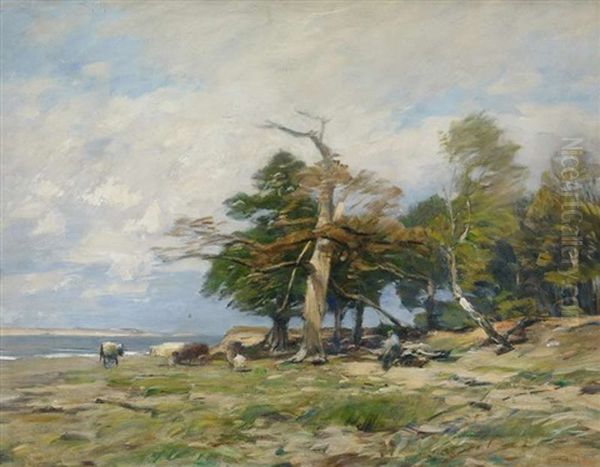 An Der Ostseekuste Oil Painting by Eugen Gustav Duecker