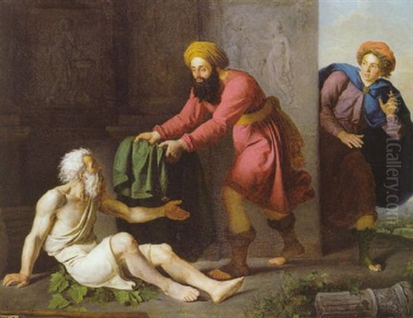 Scene De L'ancien Testament Oil Painting by Joseph Francois Ducq