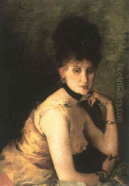 La Cocotte Oil Painting by Ernest-Ange Duez