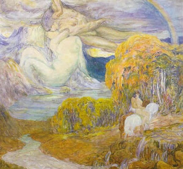 Magnetisme Oil Painting by Clementine-Helene Dufau