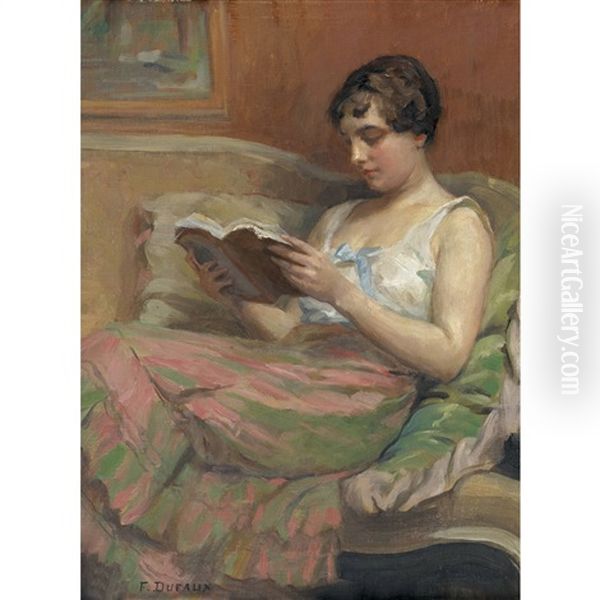 La Liseuse Oil Painting by Frederic Dufaux