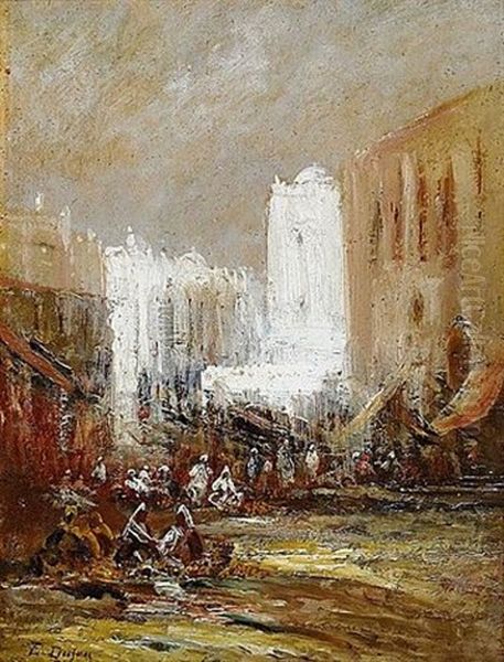 Constantinople Oil Painting by Edouard-Jacques Dufeu