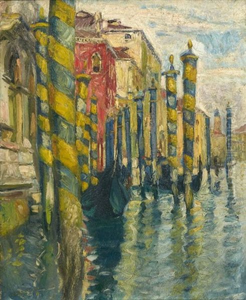 Les Palis Jaunes Oil Painting by Georges Leon Dufrenoy