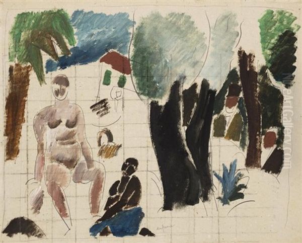 Les Indiscrets Oil Painting by Charles Georges Dufresne