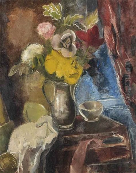 Le Bouquet Oil Painting by Charles Georges Dufresne