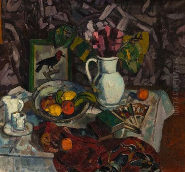 Nature Morte Oil Painting by Charles Georges Dufresne