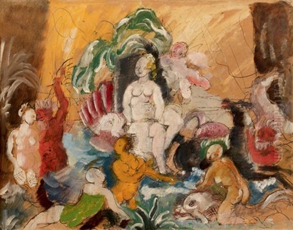 Venus Oil Painting by Charles Georges Dufresne