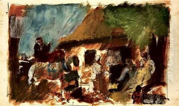 La Mort De Virgine Oil Painting by Charles Georges Dufresne