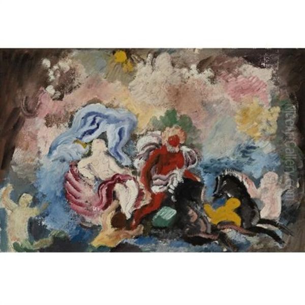 Le Triomphe De Neptune Oil Painting by Charles Georges Dufresne