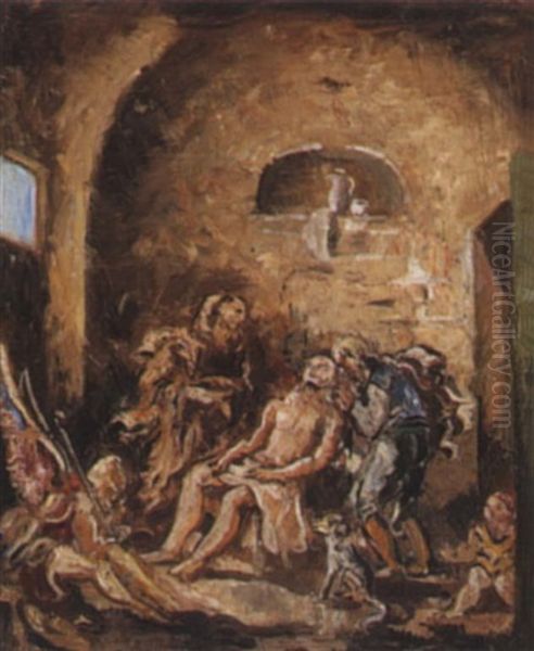 Tobie Oil Painting by Charles Georges Dufresne