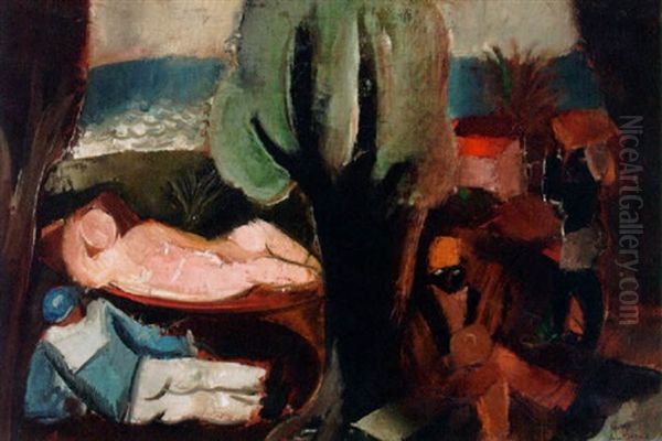 Fete Champetre Oil Painting by Charles Georges Dufresne