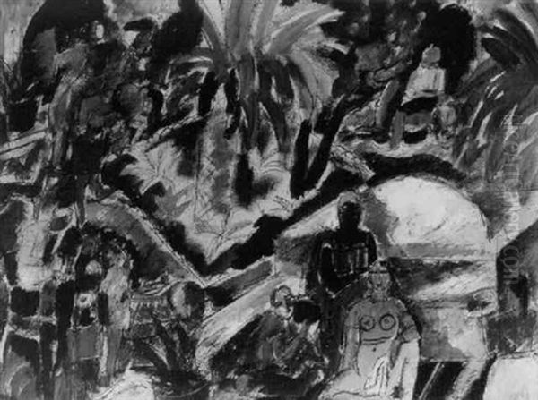 La Toilette De La Mariee Oil Painting by Charles Georges Dufresne