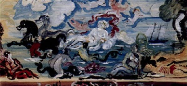 Amphytrite Oil Painting by Charles Georges Dufresne