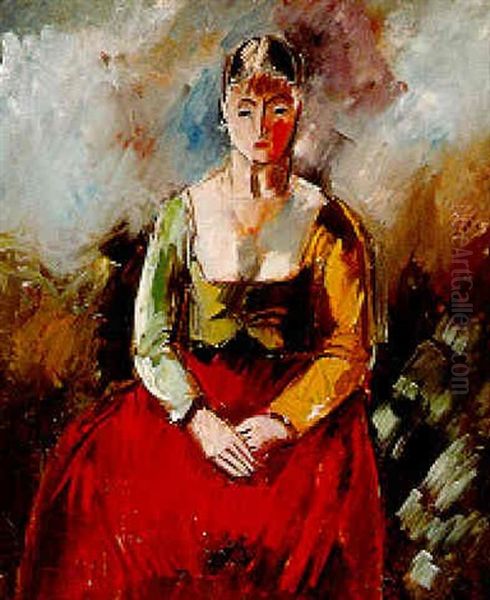 Madame Dufresne Oil Painting by Charles Georges Dufresne
