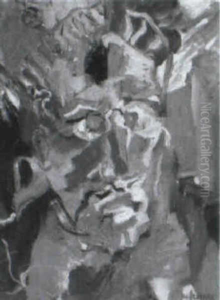 Tete De Vollard Oil Painting by Charles Georges Dufresne