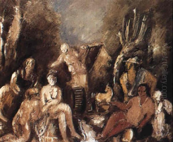 Le Reve Oil Painting by Charles Georges Dufresne