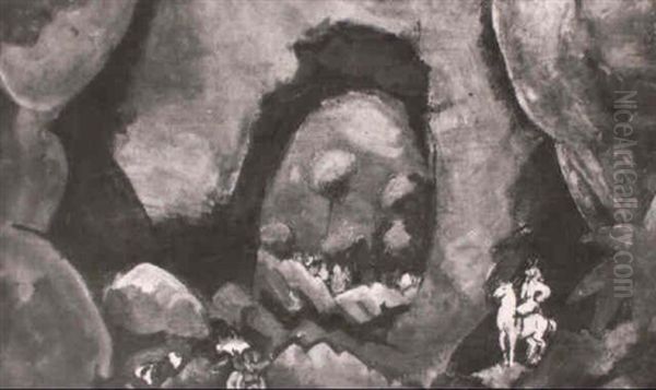 Cavalier Oil Painting by Charles Georges Dufresne