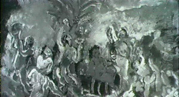 Les Bacchantes Oil Painting by Charles Georges Dufresne