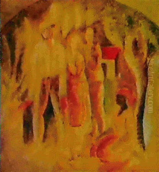 Scene Orientale Oil Painting by Charles Georges Dufresne