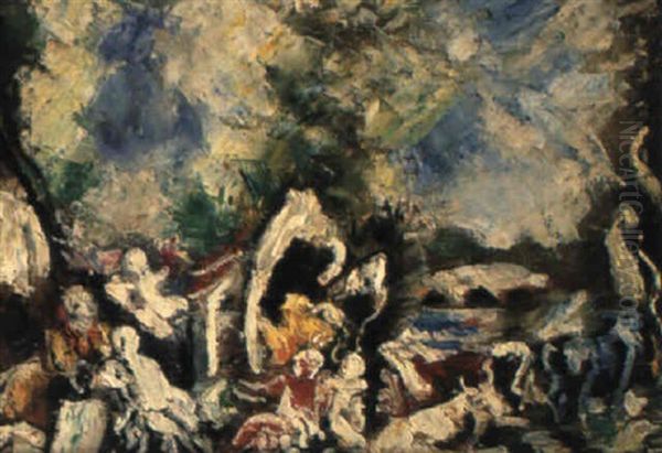 Pastorale Oil Painting by Charles Georges Dufresne