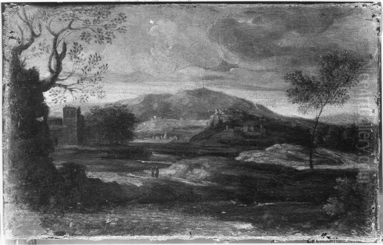 Italienische Landschaft Oil Painting by Gaspard Dughet