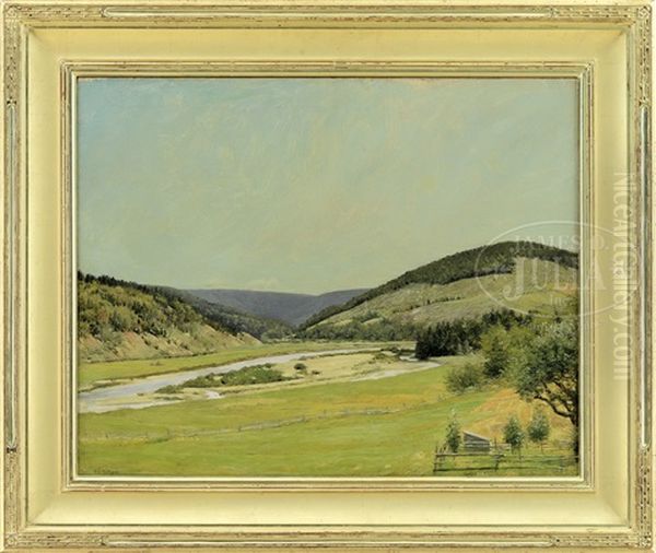 The Margaree River Valley Oil Painting by Frank Vincent Dumond
