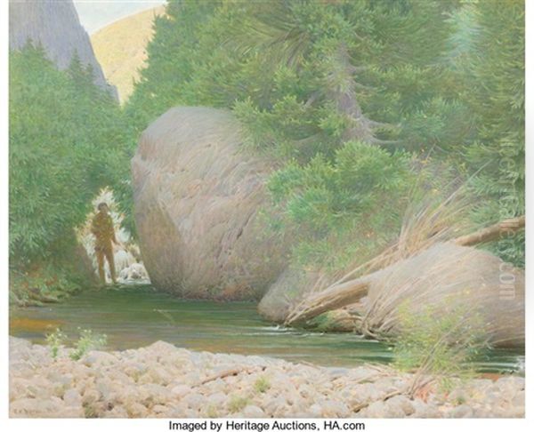 Trout Rock Oil Painting by Frank Vincent Dumond