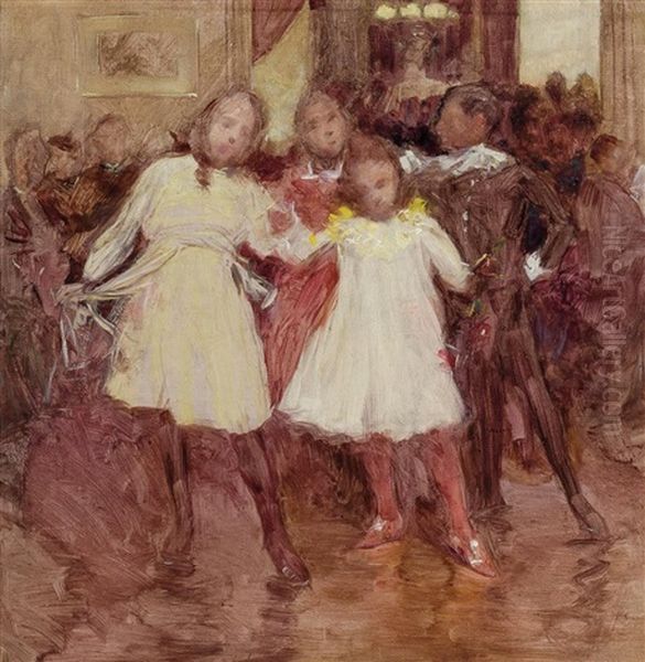 The Dancing Children Oil Painting by Frank Vincent Dumond
