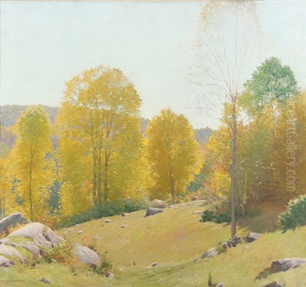 Autumn In Old Lyme, Connecticut Oil Painting by Frank Vincent Dumond