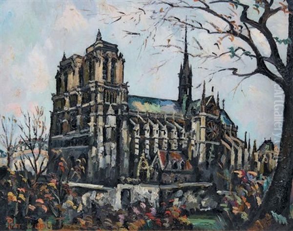 Notre-dame, Paris Oil Painting by Pierre Dumont
