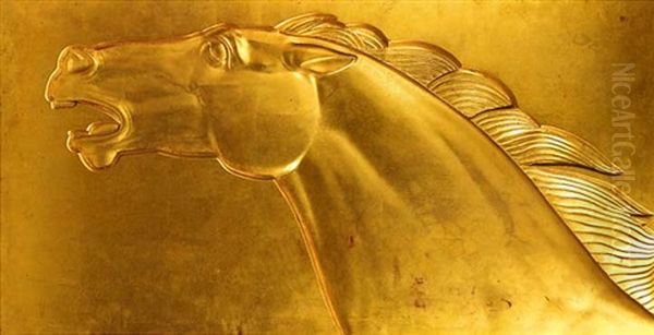 Tete De Cheval Oil Painting by Jean Dunand