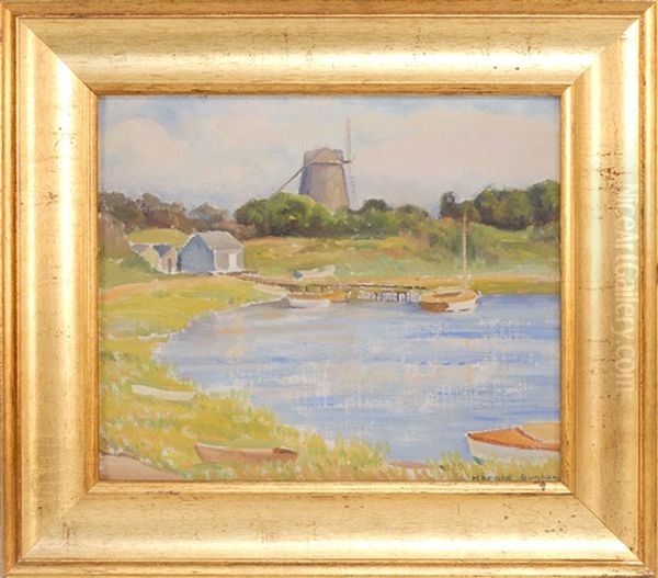 Mill Pond, Chatham, Massachusetts Oil Painting by Harold C. Dunbar