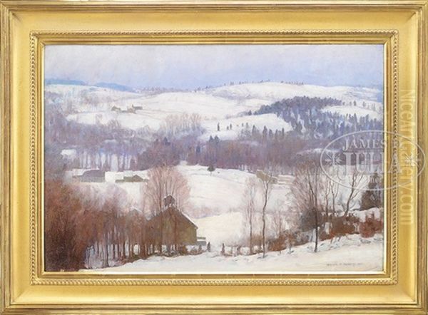 The Sugar House In Winter Oil Painting by Harold C. Dunbar