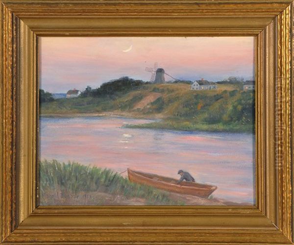 Evening, The Mill Pond, Chatham Oil Painting by Harold C. Dunbar