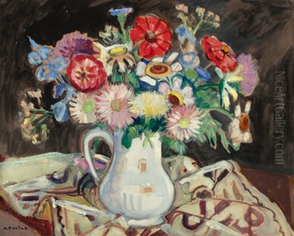 Autumn Bouquet Oil Painting by Helena Adele Dunlap