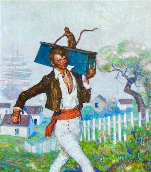 Untitled Oil Painting by Harvey Dunn