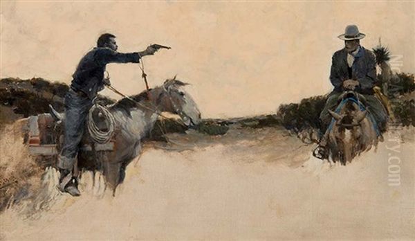 Desperado Oil Painting by Harvey Dunn