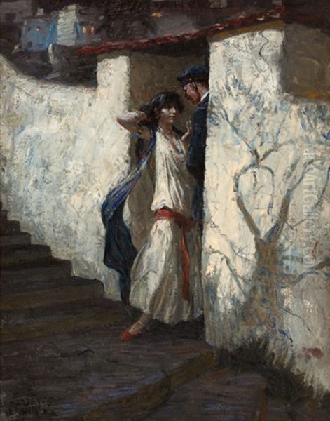 Promise You Will Come Oil Painting by Harvey Dunn